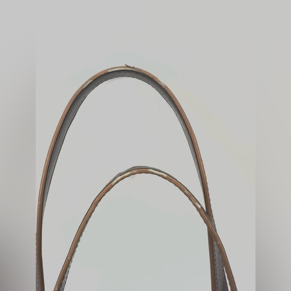 Fossil Felicity Satchel Tote Bordeaux Leather Bag Purse Double Shoulder Strap - Picture 14 of 16